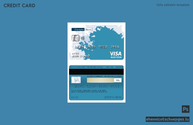 Mustervorschau der Finnland Danske Bank Visa Electron-Karte